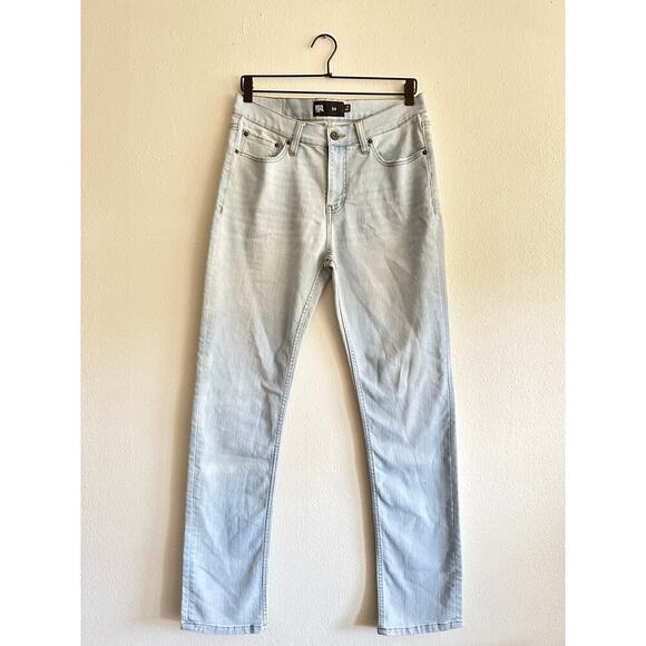 RSQ Jeans Men 31X32 Slim Blue Zip Fly Mid Rise Straight Modern Casual - Picture 1 of 4